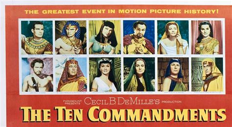 cast of the ten commandments