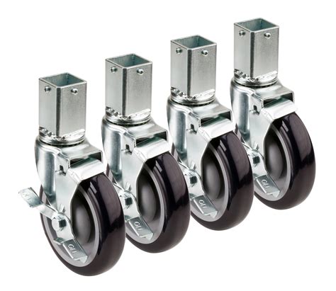 caster wheels for wire shelving