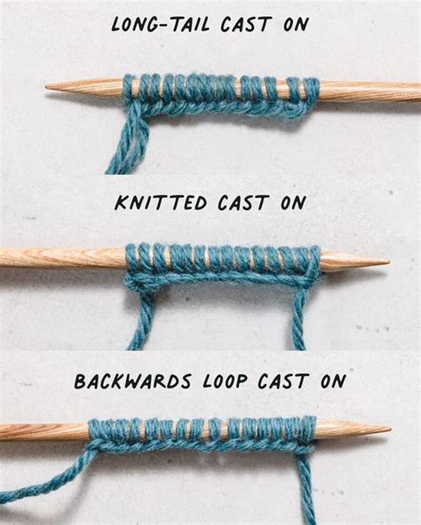 casting on methods in knitting