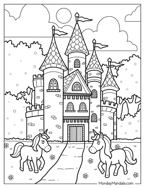 Castle Coloring Pages Pdf