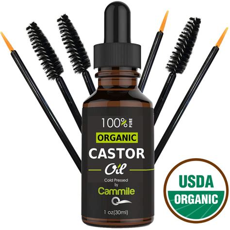 castor oil for hair and eyebrows