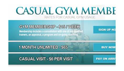 Gym only Rates Green Mountain Community Fitness
