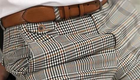Casual Plaid Pants Mens Lovely Printed Black And White 16 49 Outfit Men Fashion
