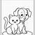cat and dog printable coloring pages