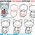 cat cartoon drawing step by step