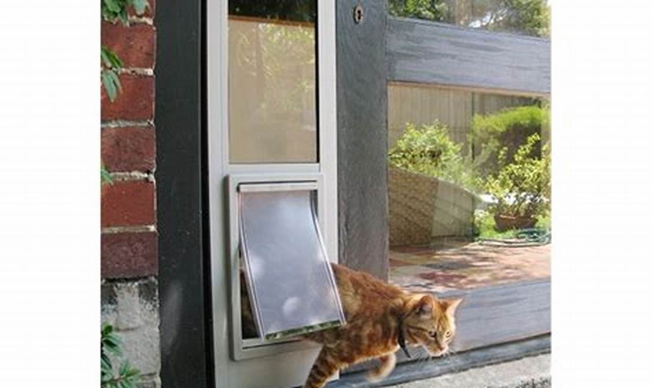 cat door for sliding window