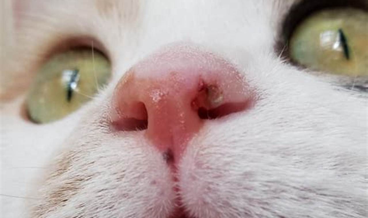 cat has dry nose
