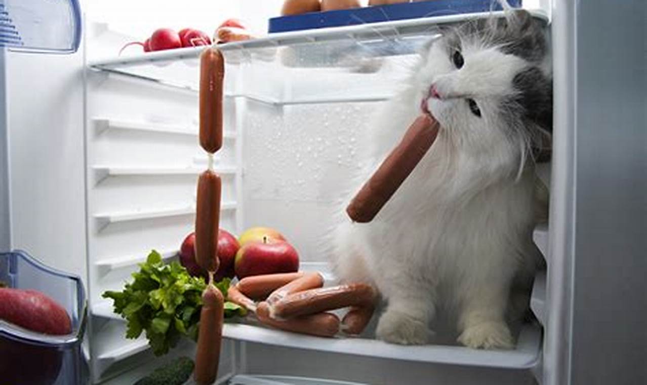 cat in the fridge