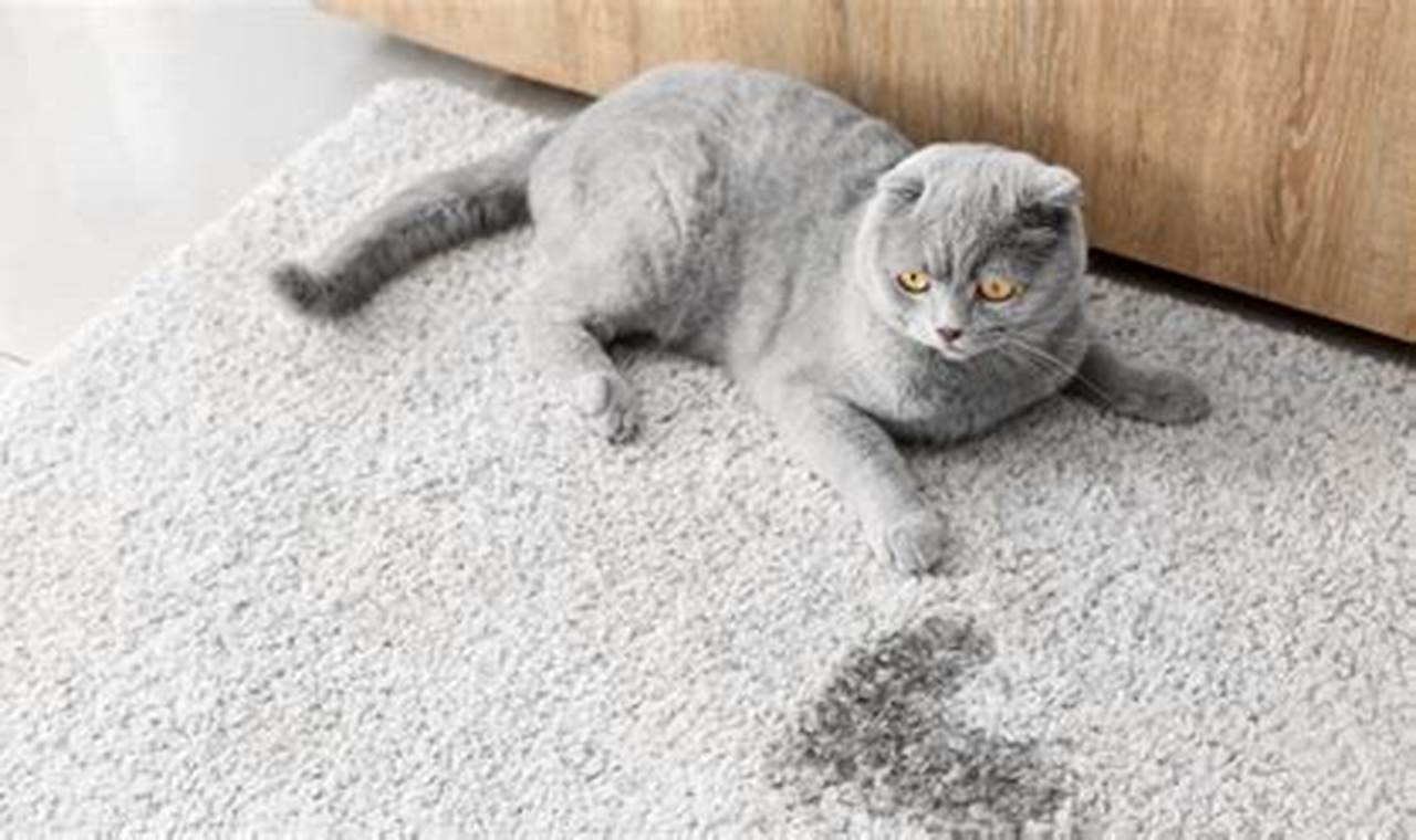 cat keeps peeing on carpet same spot