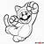 cat mario coloring pages