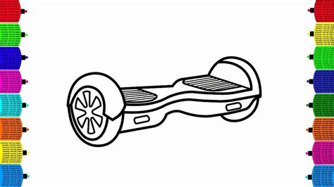 cat on a hoverboard coloring pages