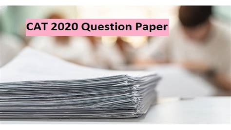 cat 2020 question paper pdf