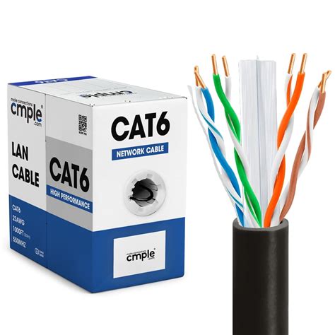 cat 6 cable black