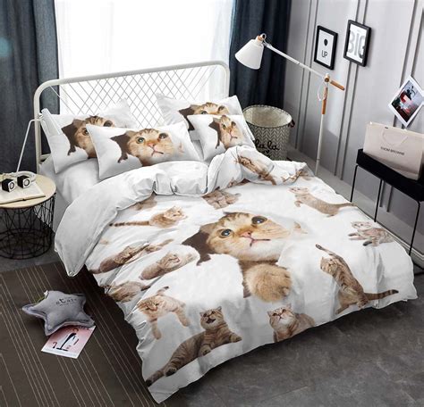 cat bed sheets queen