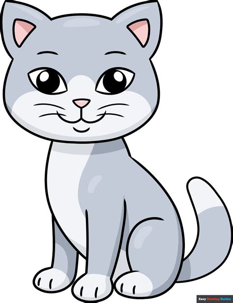 cat cartoon easy