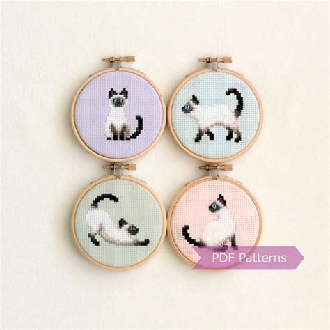 Cat Cross Stitch Patterns Etsy
