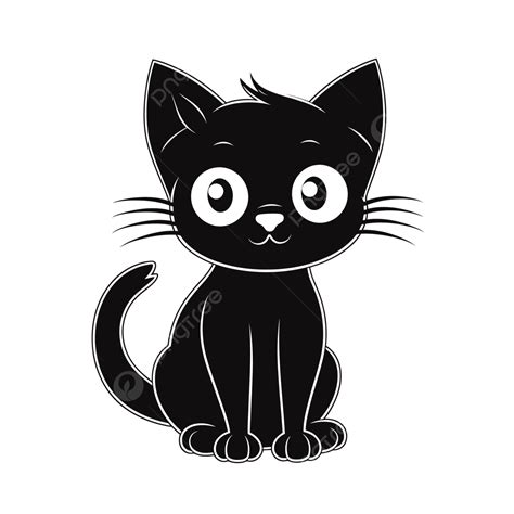 cat drawing black