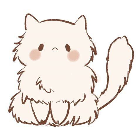 cat drawing fluffy