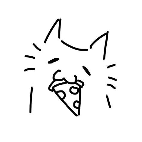 cat drawing silly