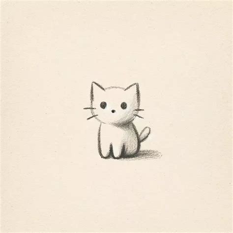 cat drawing small