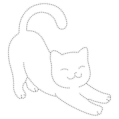 cat drawing to trace