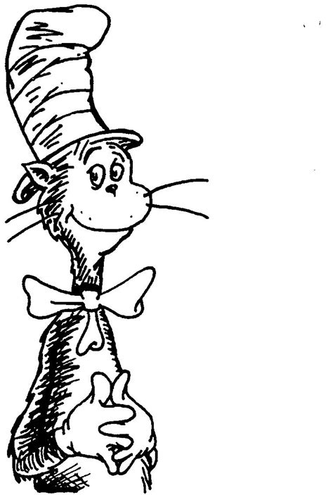 cat in the hat coloring pages for adults