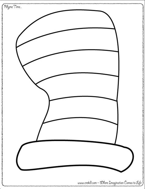 cat in the hat hat outline