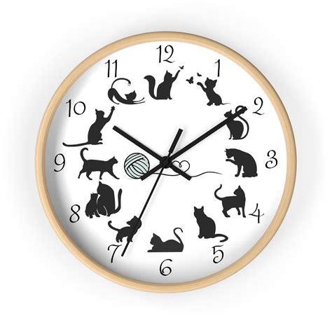Cat Kitchen Clock