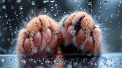 Cat Paws Wet