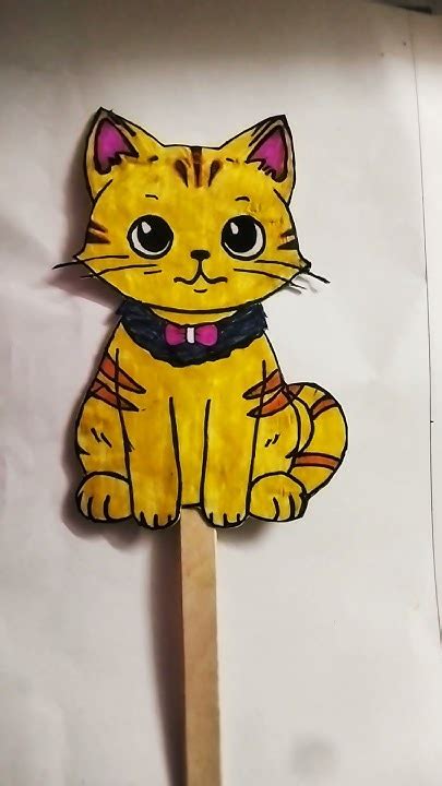 Cat Puppet Stick