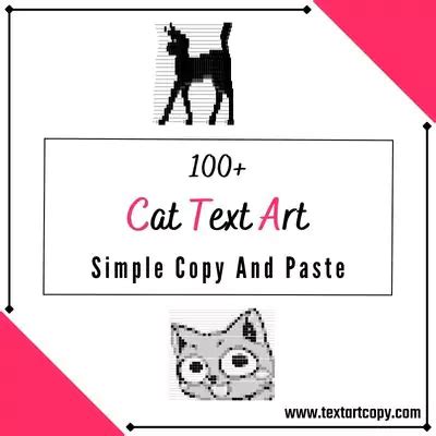 cat text art to copy and paste