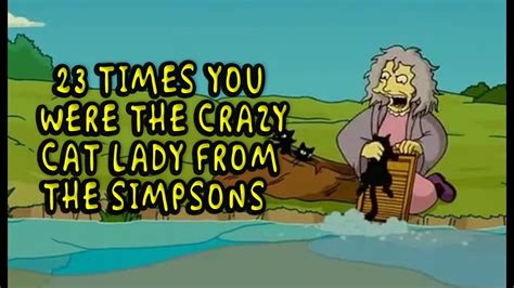 Cat Throwing Lady Simpsons