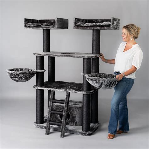 Cat Tree Dark Grey