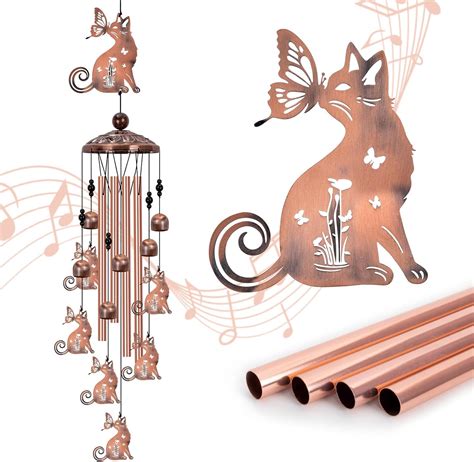 cat wind chime