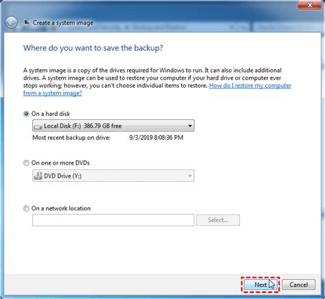 Catalog Start With Backup Location Windows