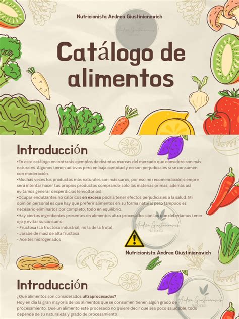 Catalogo De Alimentos
