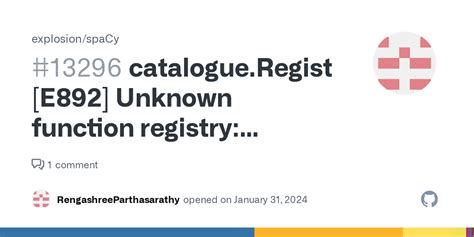 Catalogue Registryerror E892 Unknown Function Registry Vectors