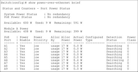 Catalyst Show Poe Status