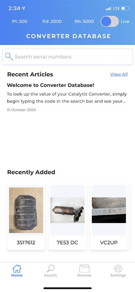 Catalytic Converter Database Apk