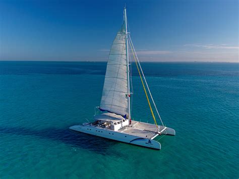 catamaran at sea
