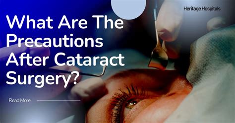 Cataract Eye Surgery Precautions