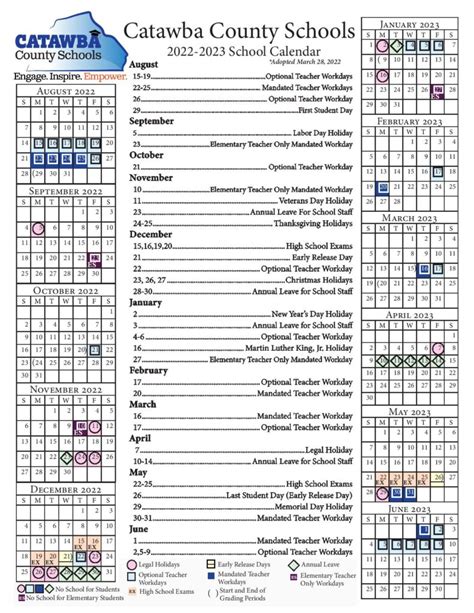 Catawba County Schools Calendar 2024