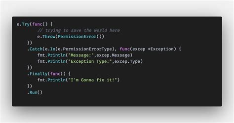 Catch Error Golang