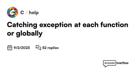 Catch Exception Globally C#