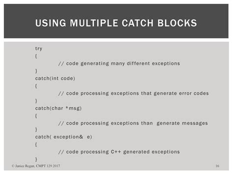 Catch Multiple Exceptions In One Catch C