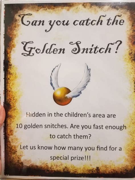 catch the golden snitch game rules