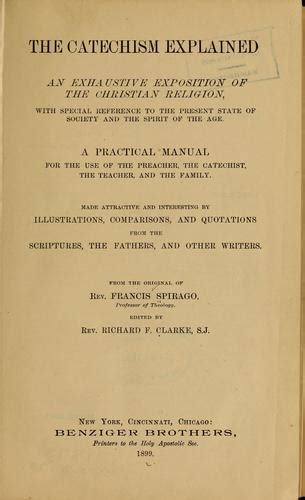 Subject Catechism Explained By Spirago Viral