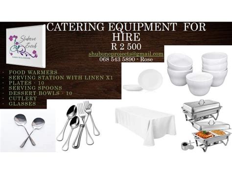 catering equipment for hire port elizabeth