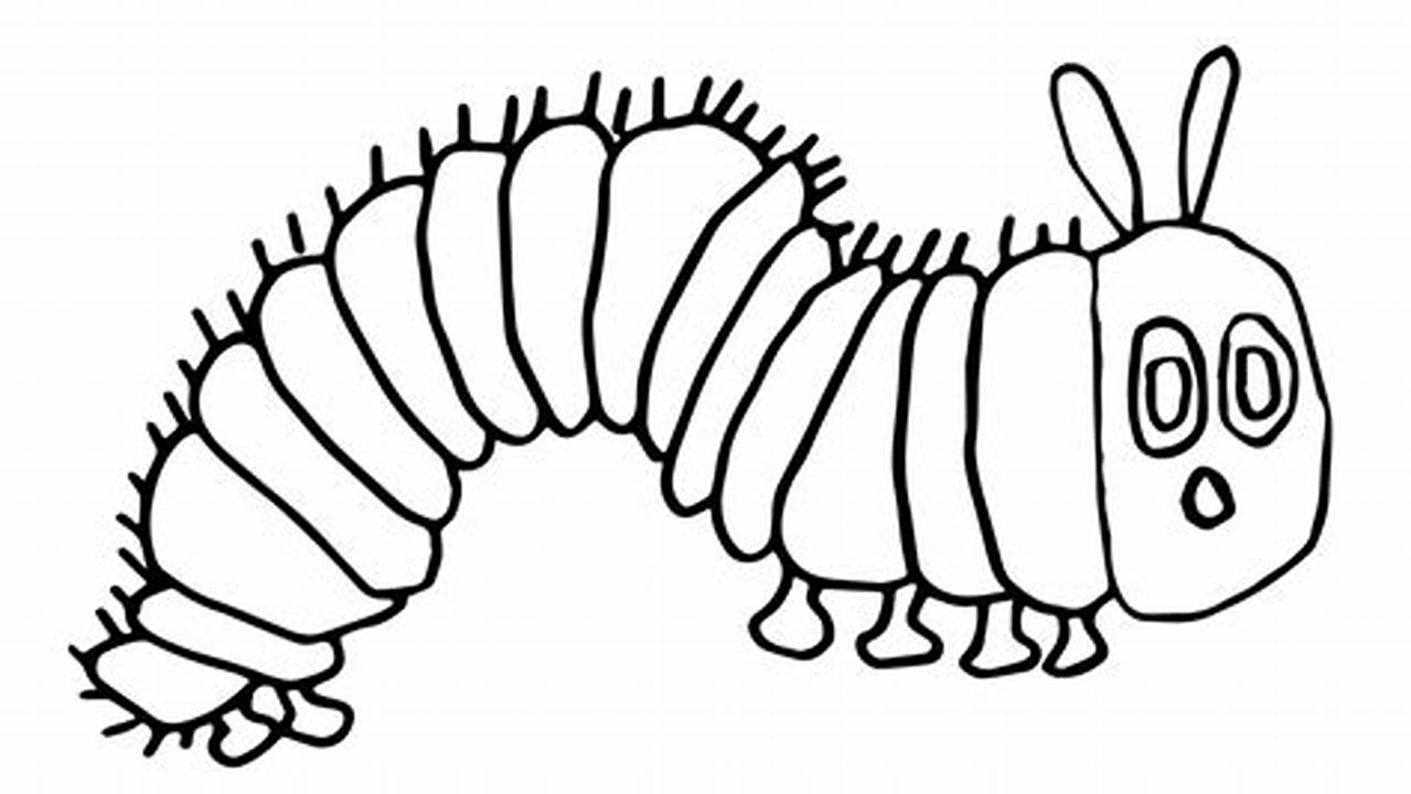 Caterpillar Coloring Page