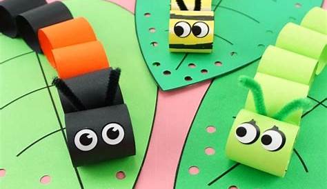 Caterpillar Craft 3d Paper For Kids Step By Step Tutorial K4